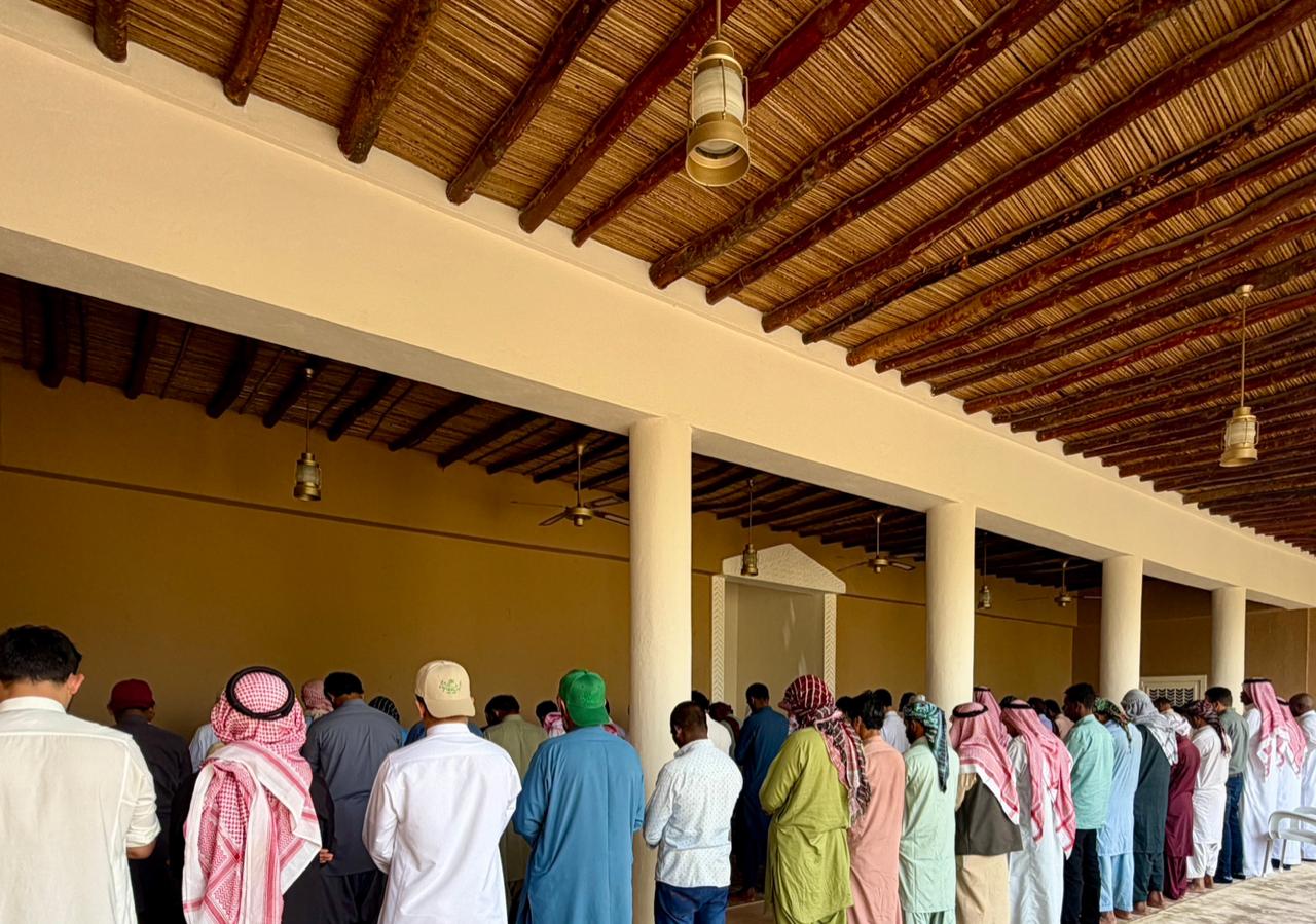السقف - خشب الاثل وسعف النخل